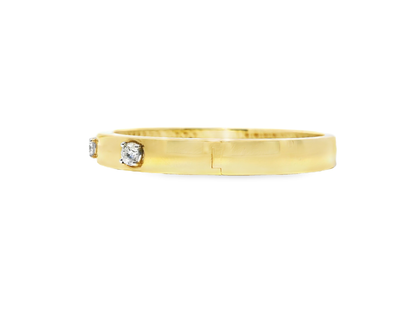 1.01CT Diamond Bangle 18k Yellow Gold