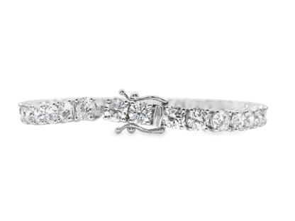 12.22CT Lab Diamond Bracelet 14k White Gold
