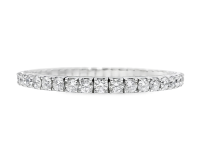 12.04CT Lab Diamond Bracelet 14k White Gold
