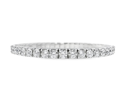 12.04CT Lab Diamond Bracelet 14k White Gold