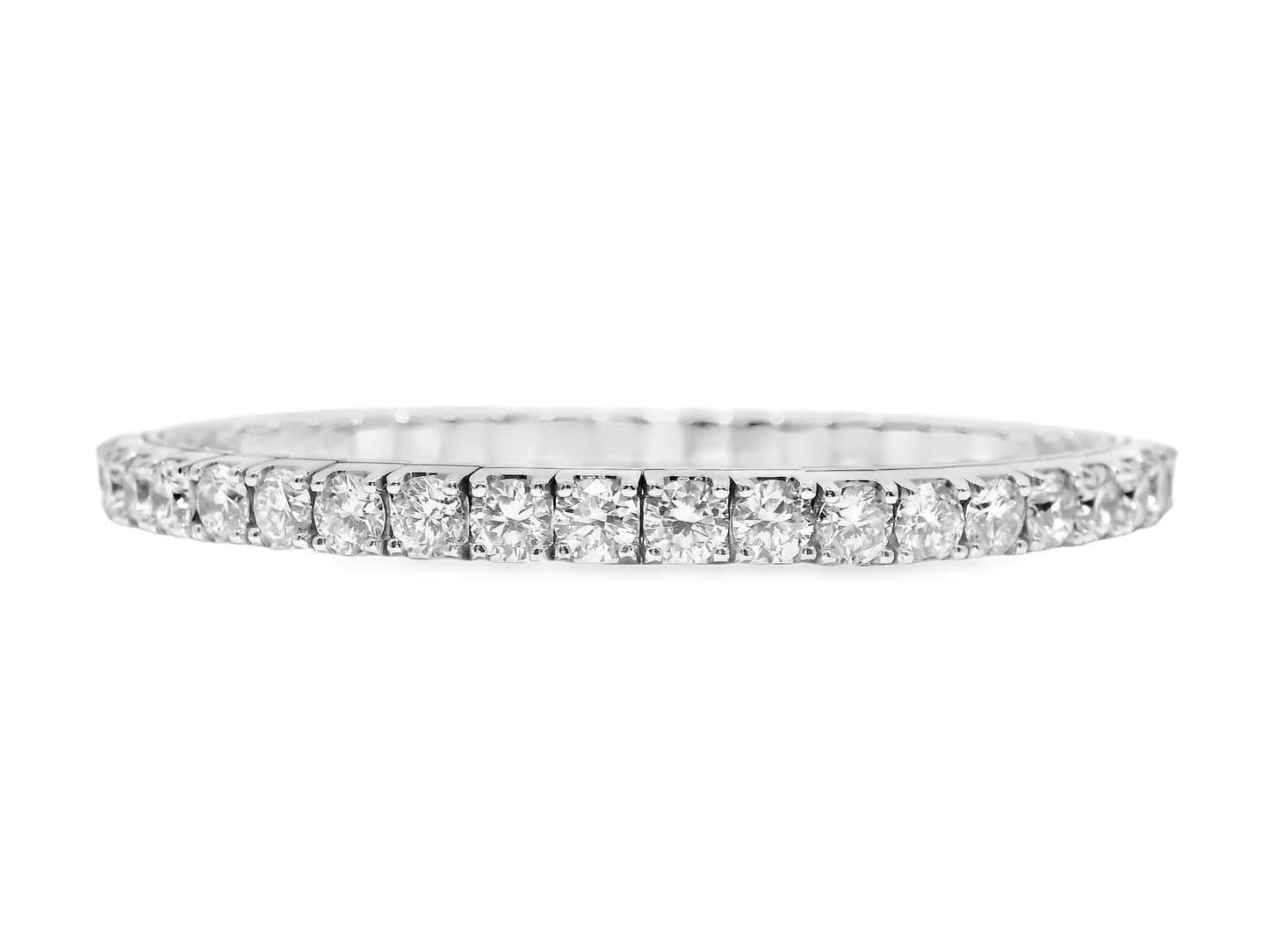 12.04CT Lab Diamond Bracelet 14k White Gold