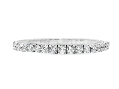 12.04CT Lab Diamond Bracelet 14k White Gold