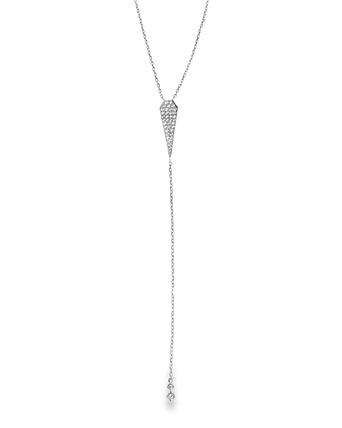 0.50CT Diamond Pendant 14k White Gold
