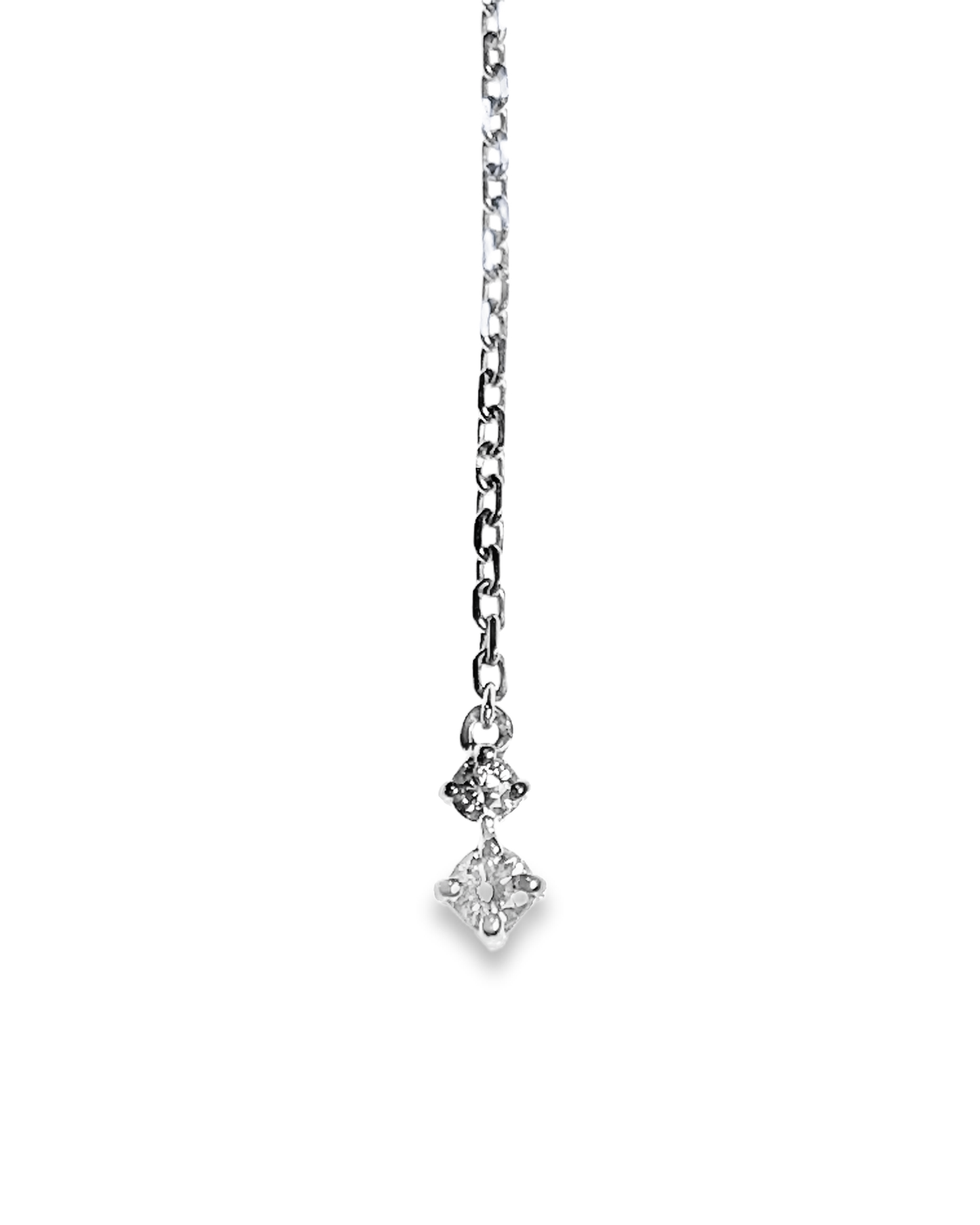 0.50CT Diamond Pendant 14k White Gold