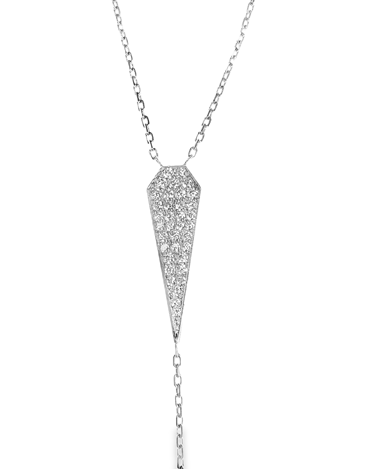 0.50CT Diamond Pendant 14k White Gold