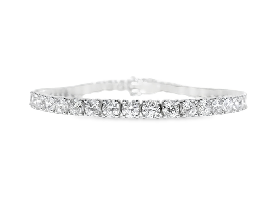 9.67Ct Lab Diamond Bracelet 14k White Gold