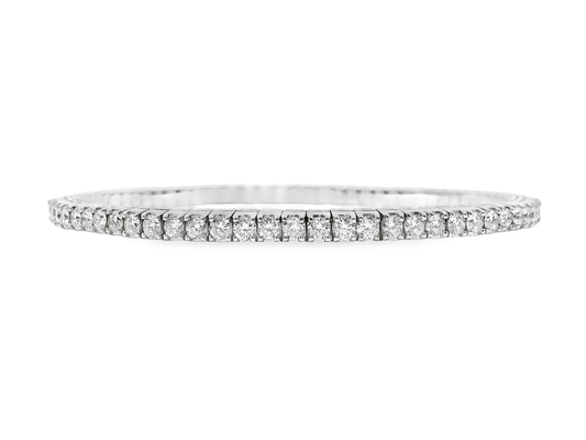 3.78CT Lab Diamond Bracelet 14k White Gold