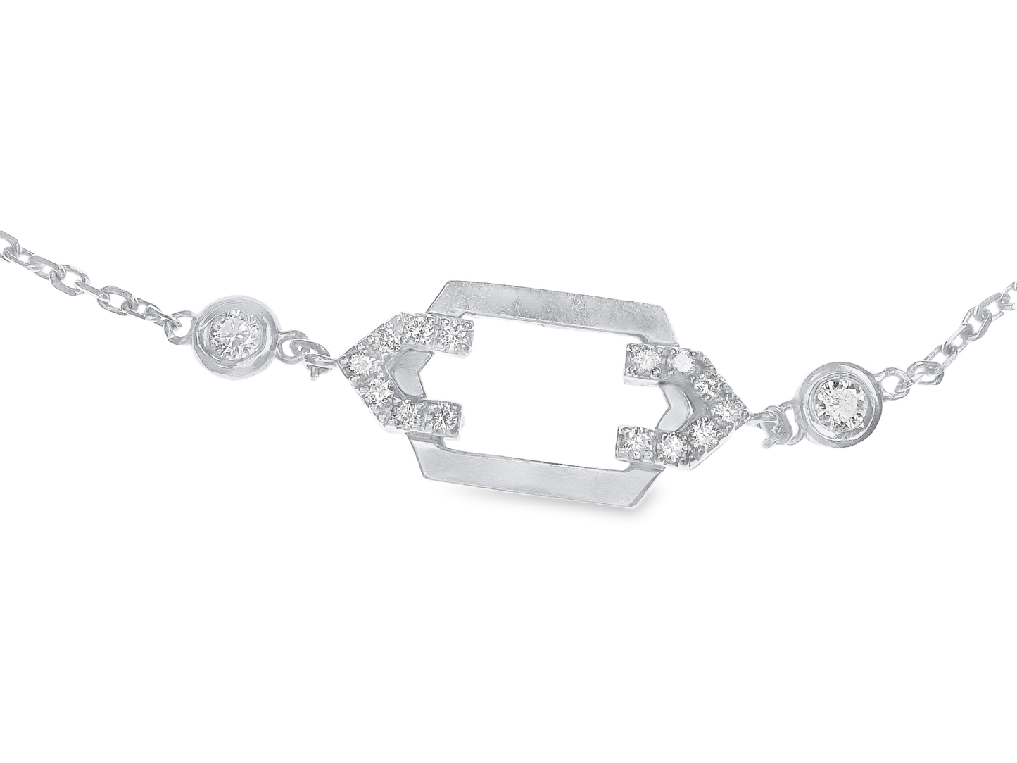 1.63CT Diamond Necklace 14k Gold