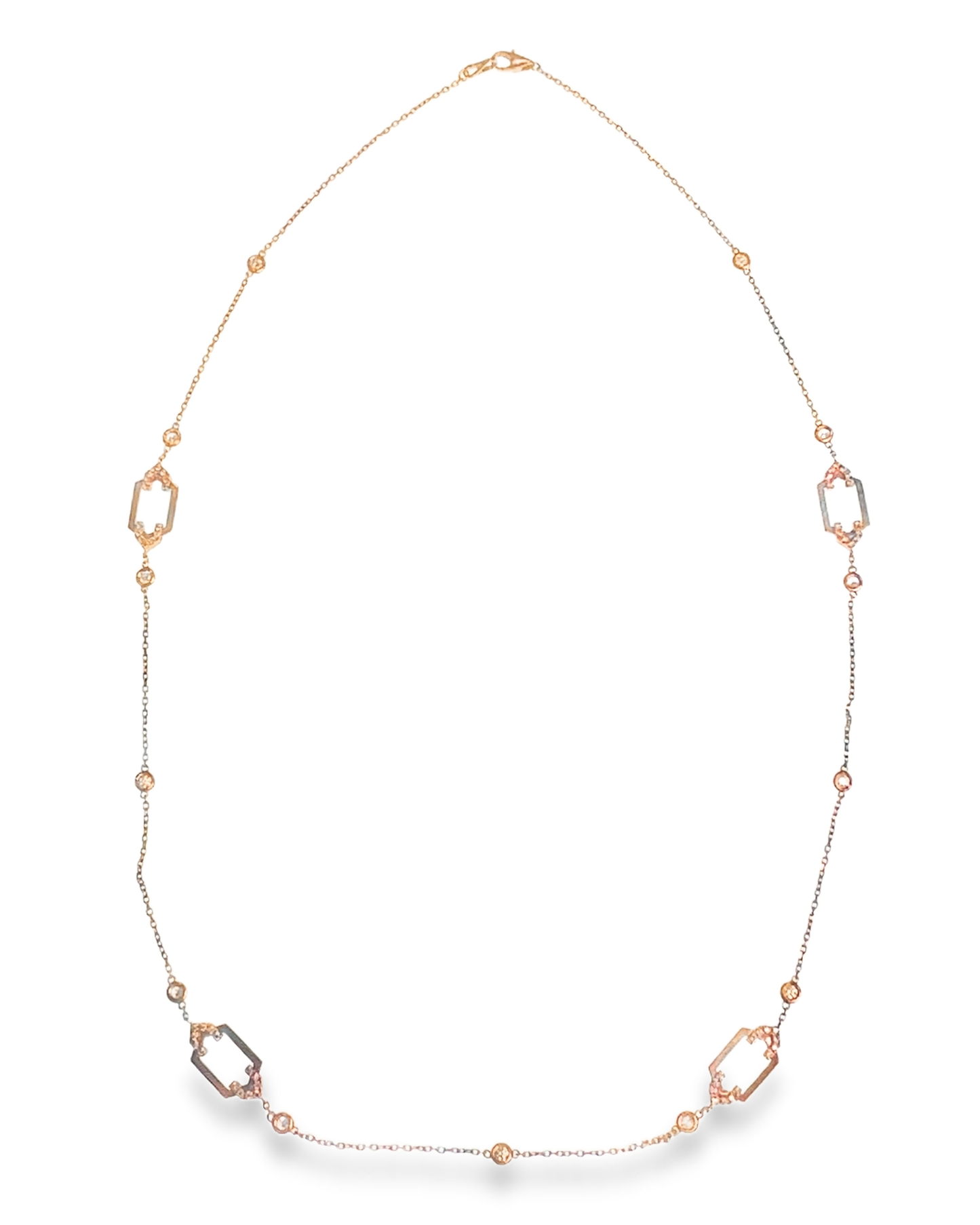 1.63CT Diamond Necklace 14k Gold