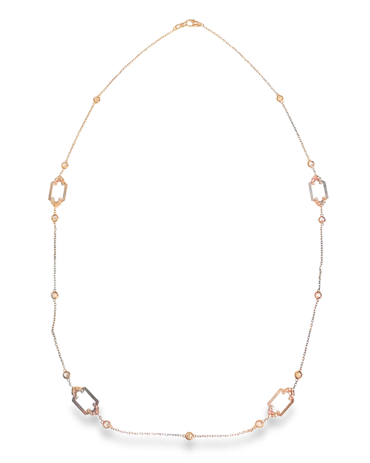 1.63CT Diamond Necklace 14k Gold