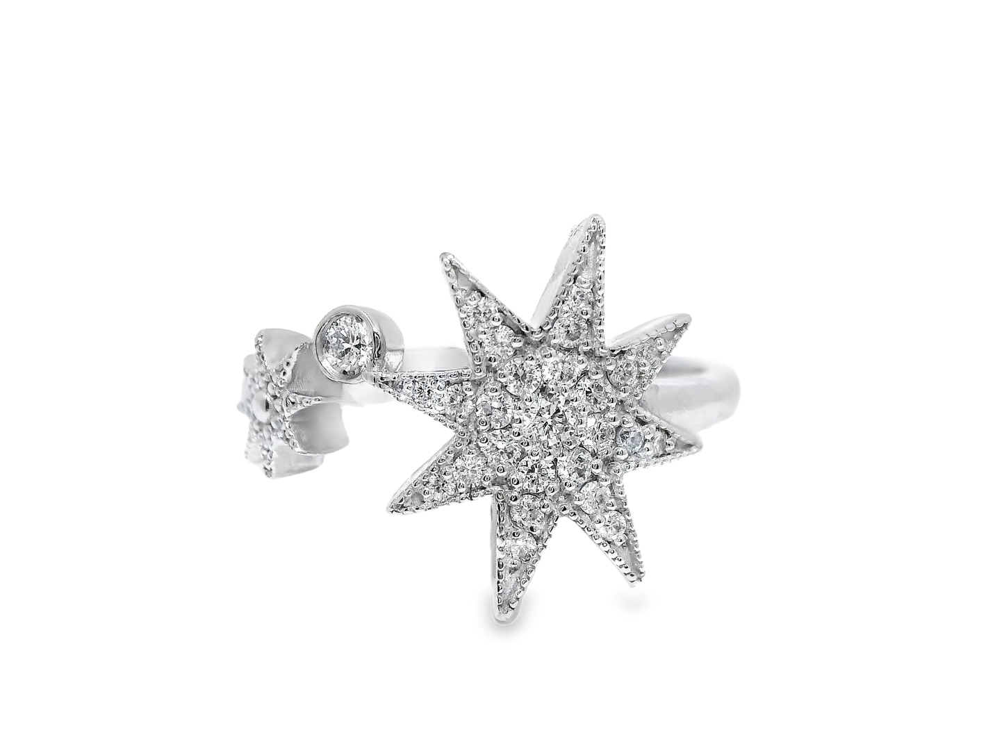 0.26Ct Diamond Ring 14k White Gold