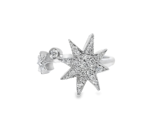 0.26Ct Diamond Ring 14k White Gold