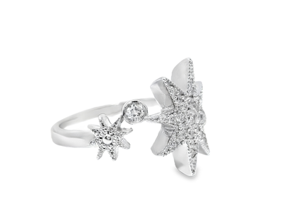 0.26Ct Diamond Ring 14k White Gold