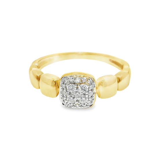 0.17Ct Diamond Ring 14k Yellow Gold