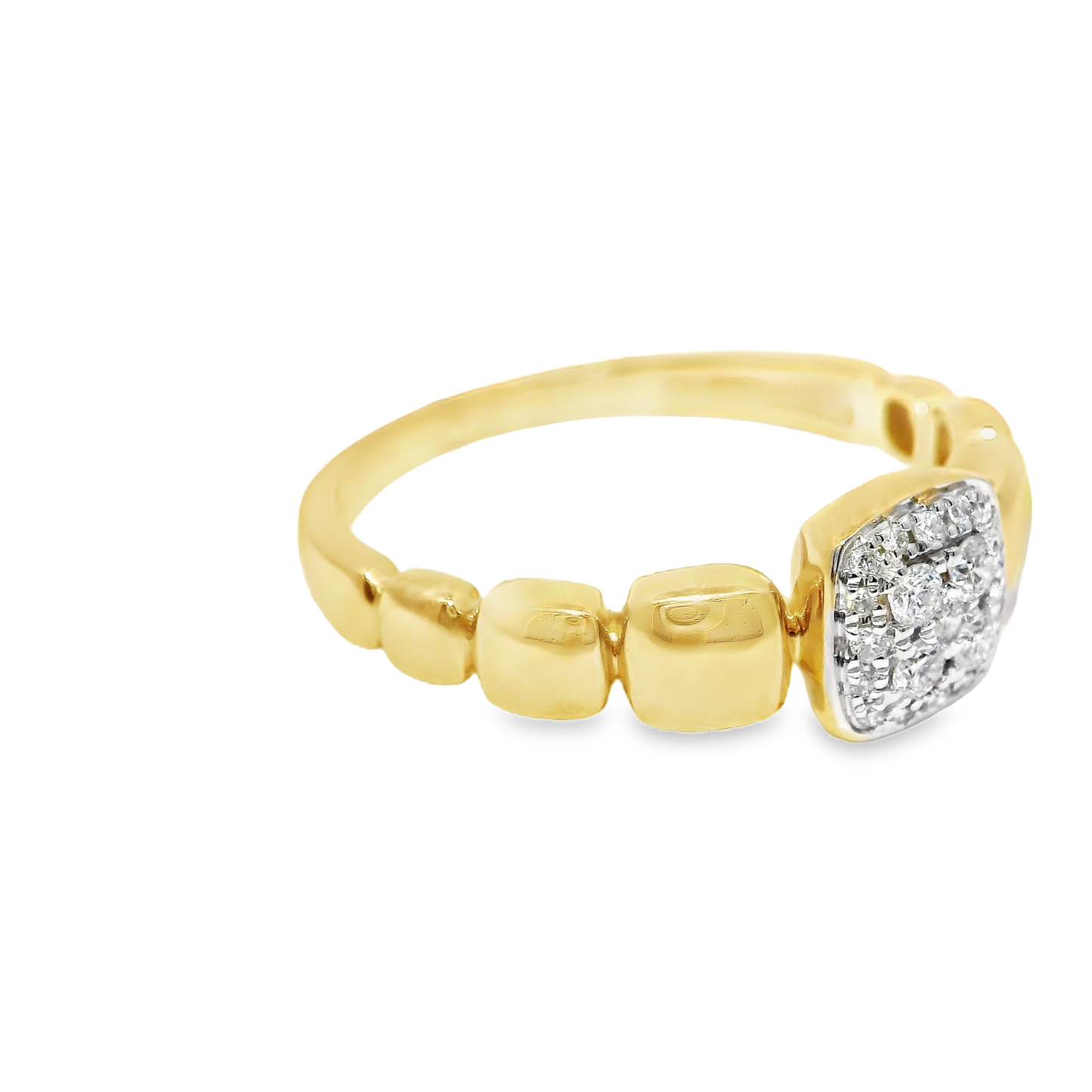0.17Ct Diamond Ring 14k Yellow Gold