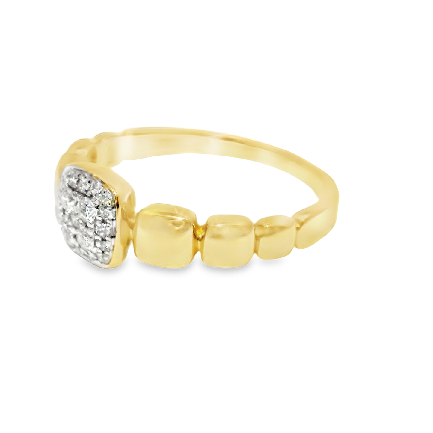 0.17Ct Diamond Ring 14k Yellow Gold