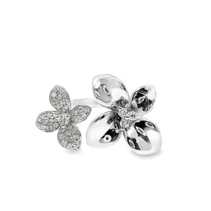 0.22CT Diamond Ring 14k White Gold