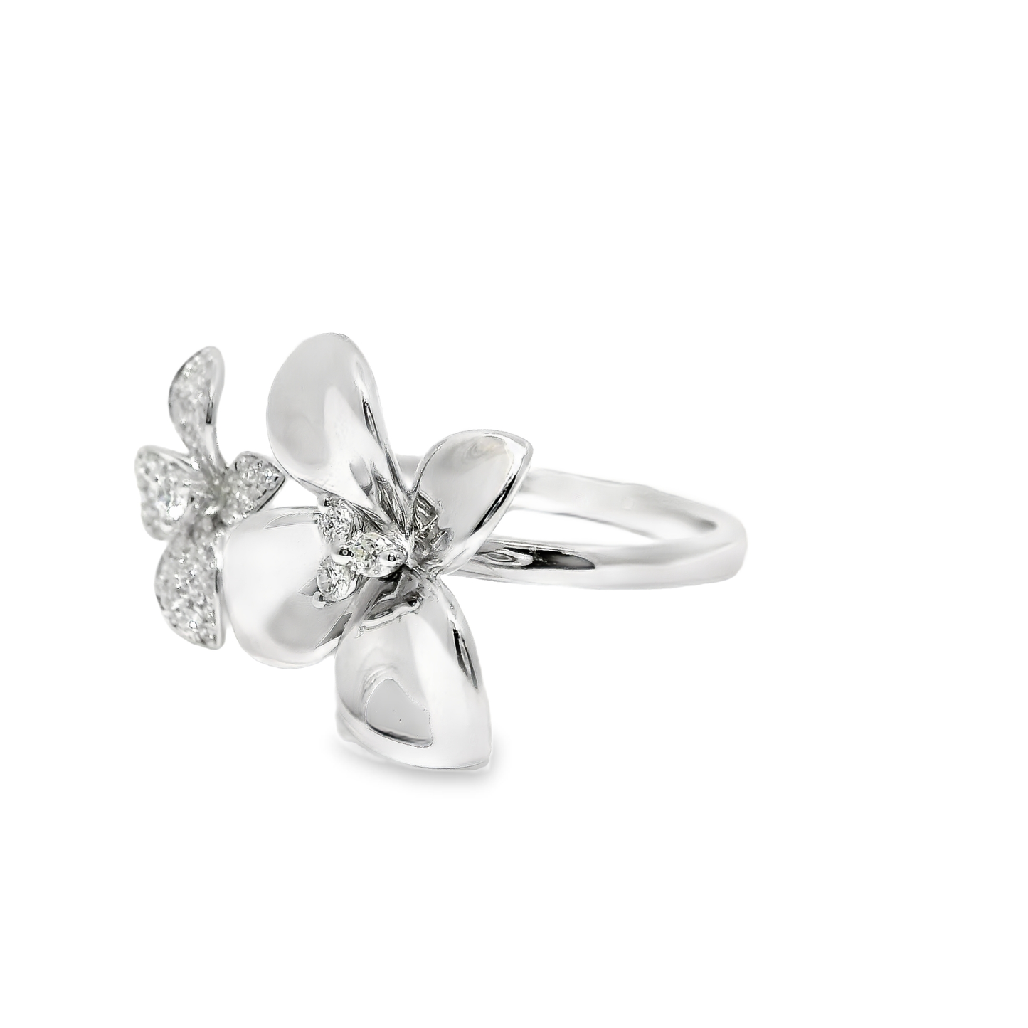 0.22CT Diamond Ring 14k White Gold