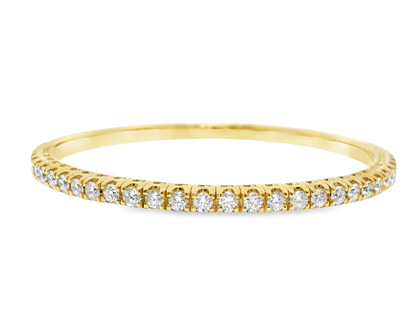 3.90 Ct diamond Bangle 18k Yellow Gold