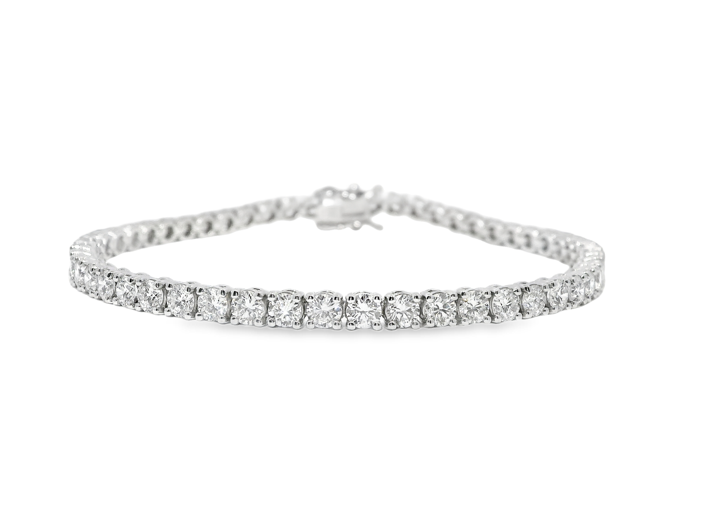 5.85 Ct Lab Diamond Bracelet 14k White Gold