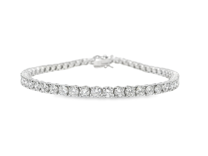 5.85 Ct Lab Diamond Bracelet 14k White Gold