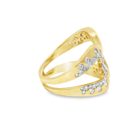 0.81Ct diamond Ring 14k Yellow Gold