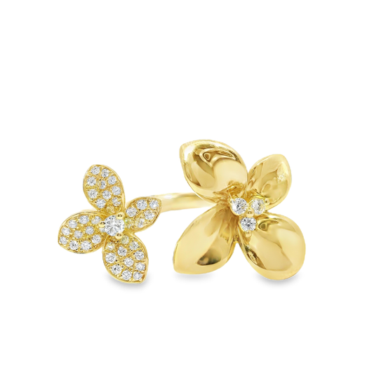 0.22Ct diamond Ring 14k Yellow Gold