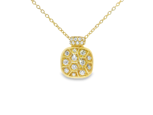 0.29Ct Diamond Pendant 14k Yellow Gold