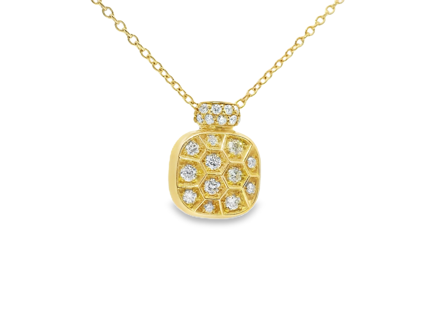 0.29Ct Diamond Pendant 14k Yellow Gold