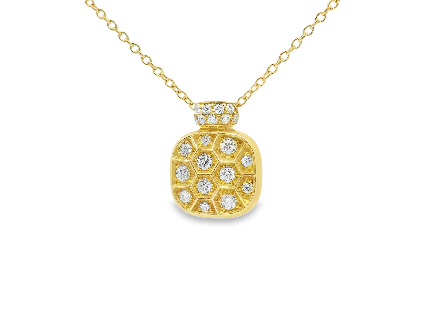 0.29Ct Diamond Pendant 14k Yellow Gold