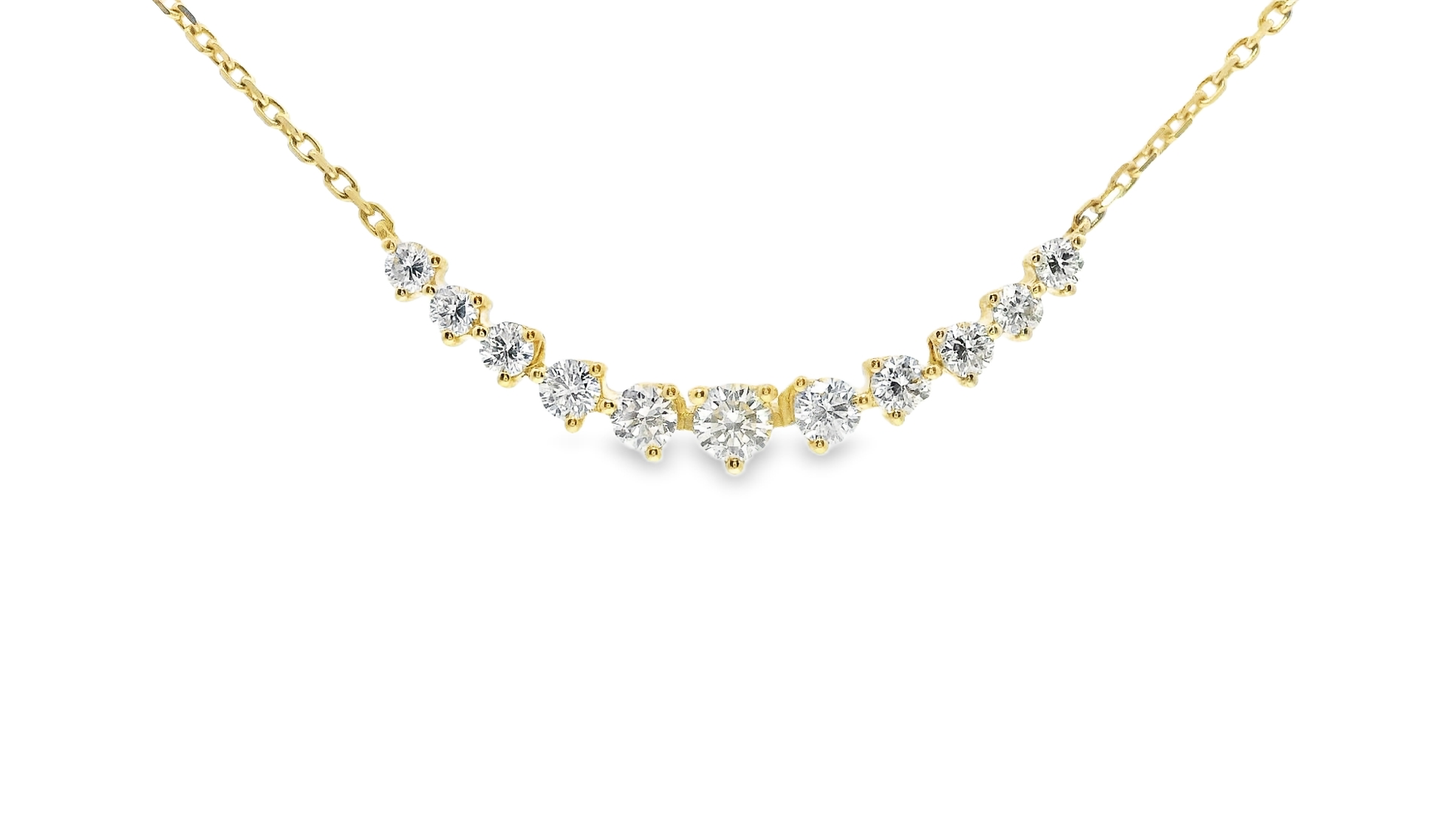 0.67Ct diamond Pendant 14k Yellow Gold