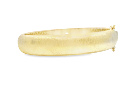 0.48CT Diamond Bangle 14k Yellow Gold
