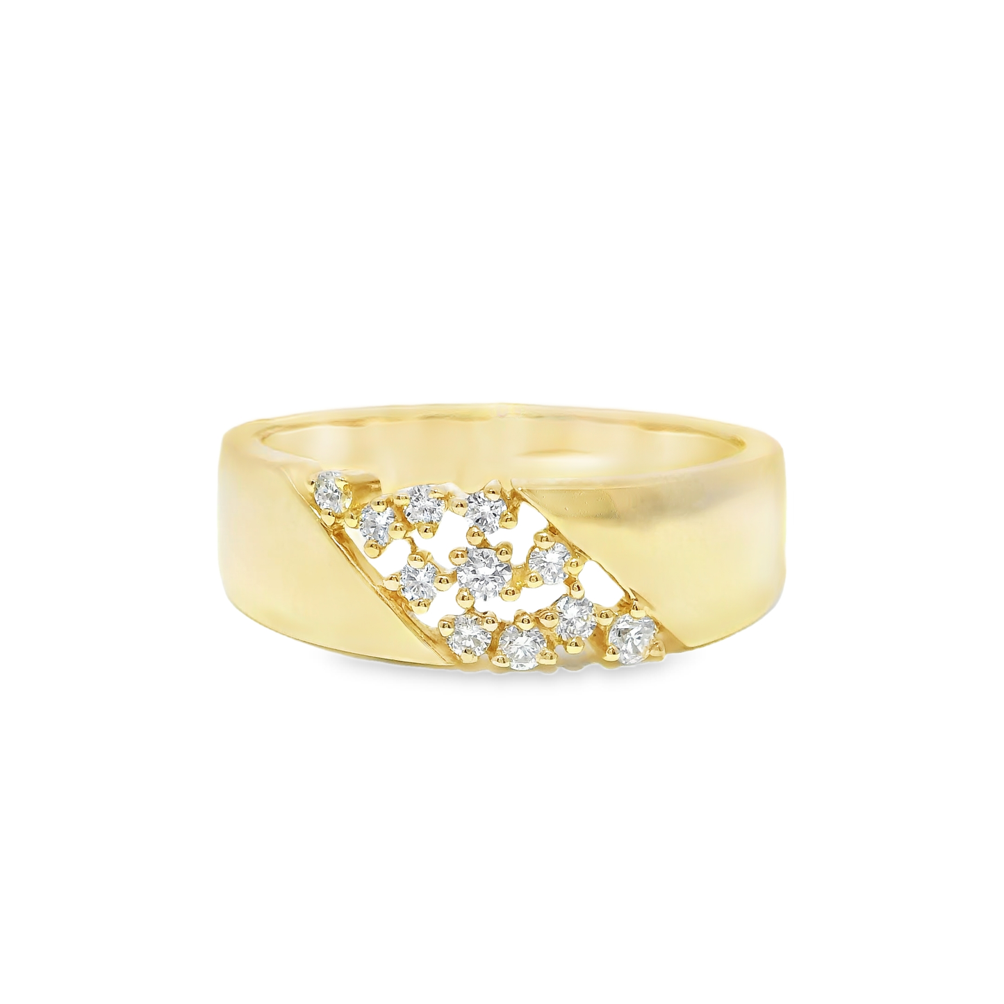 0.16CT Diamond Ring 14k Yellow Gold