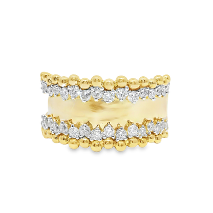 0.60CT Diamond Ring 14k Yellow Gold