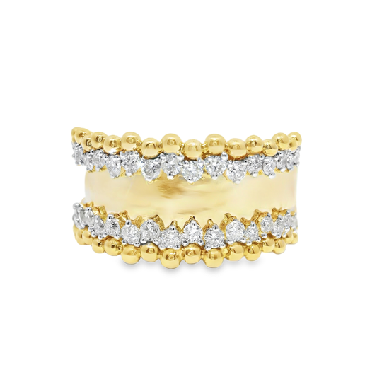 0.60CT Diamond Ring 14k Yellow Gold