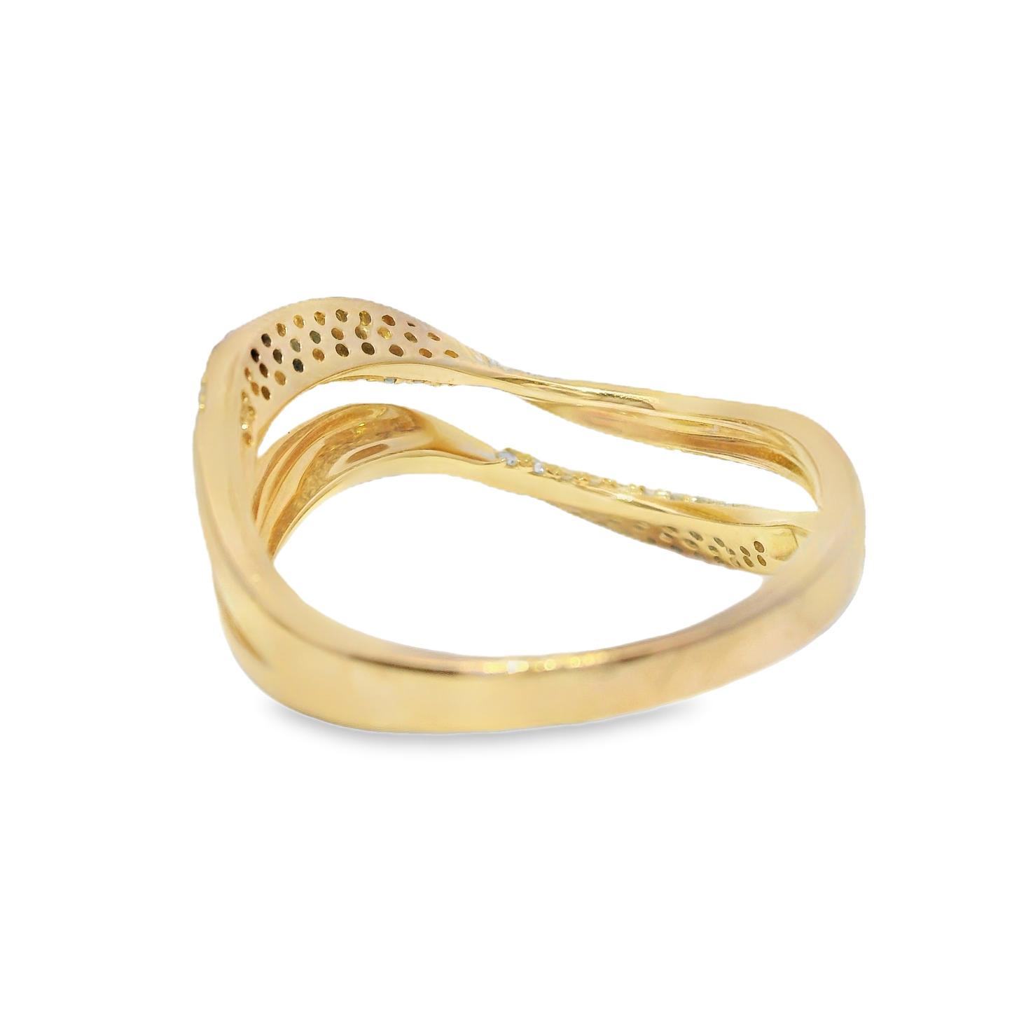 0.19CT Diamond Ring 14k Rose Gold