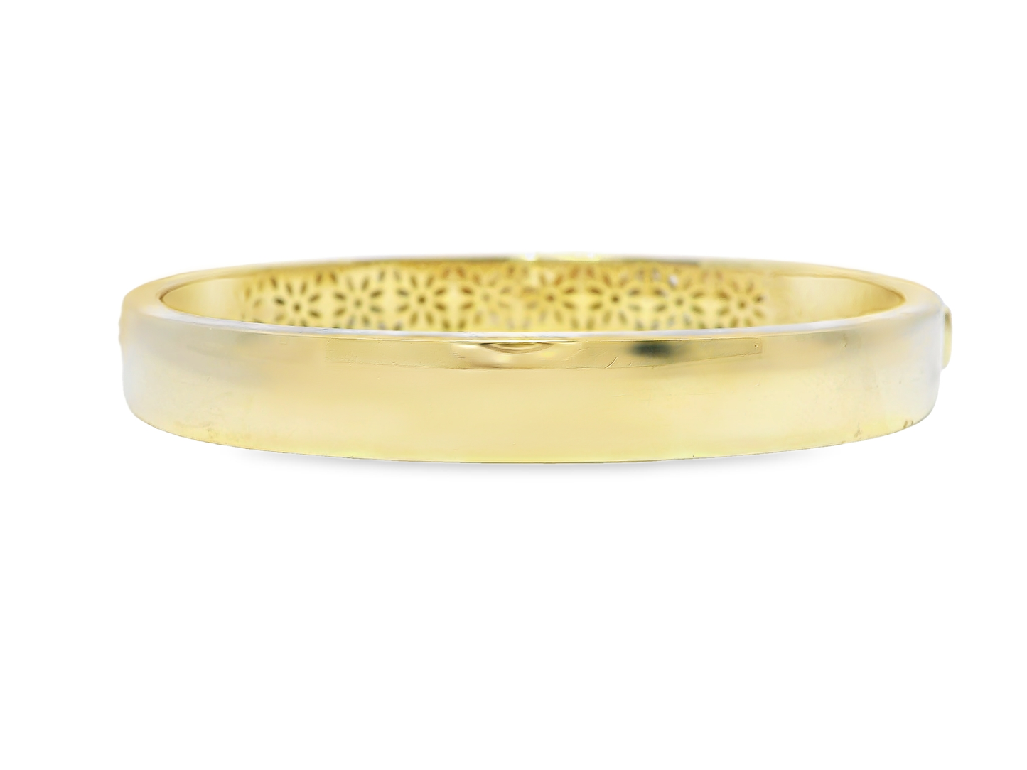 1.31CT Diamond Bangle 14k Yellow Gold