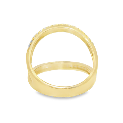 0.83CT Diamond Ring 14k Yellow Gold