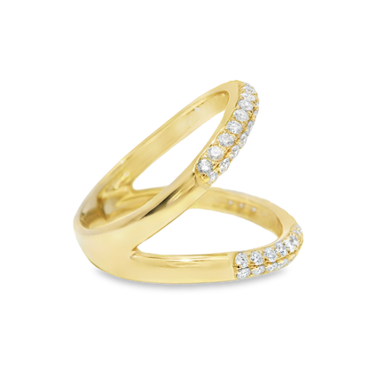 0.83CT Diamond Ring 14k Yellow Gold