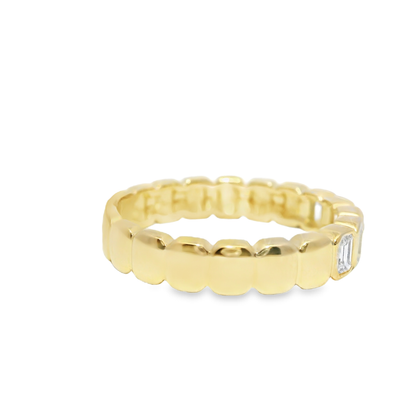0.42CT Diamond ring 14k Yellow Gold