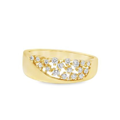 0.21Ct Diamond Ring 14k Yellow Gold