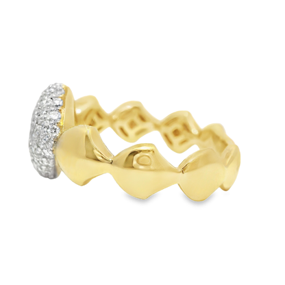 0.50Ct Diamond Ring 18k Yellow Gold