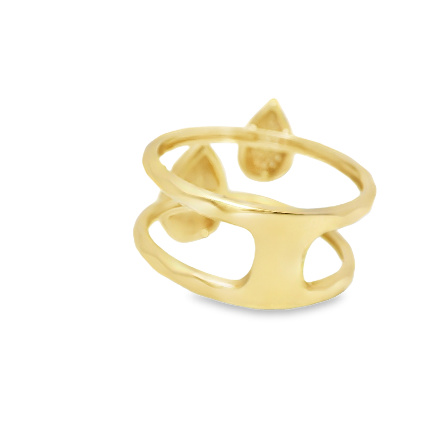0.19CT Diamond Ring 14k yellow Gold