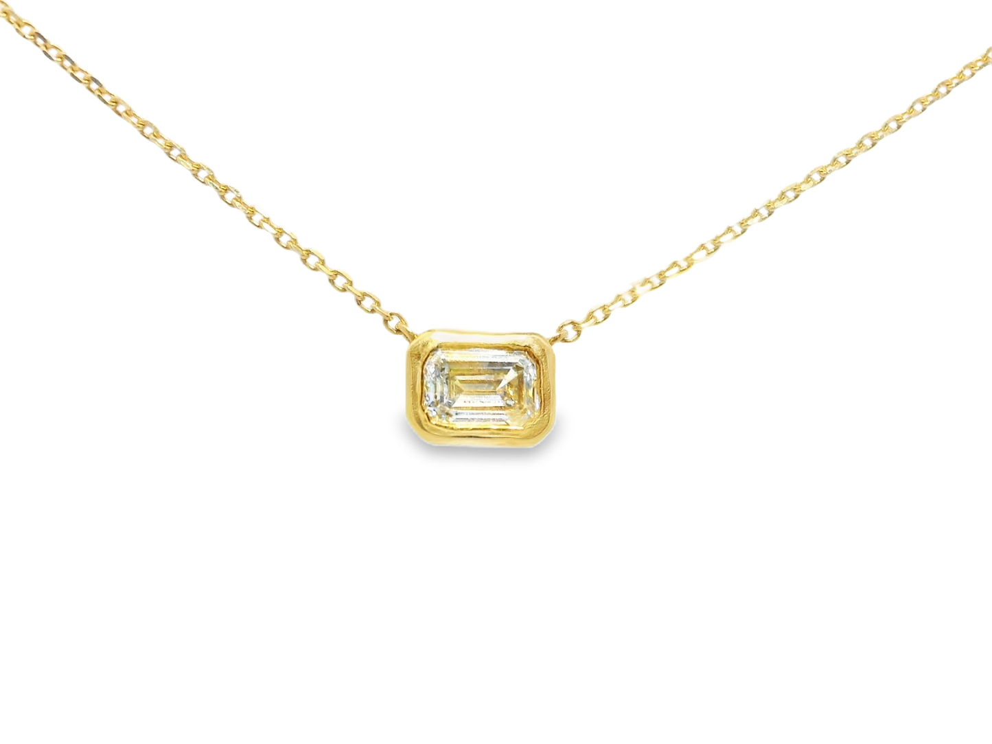 0.43CT Diamond Pendant 18k Yellow Gold