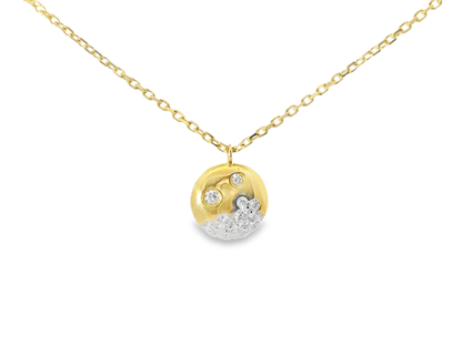 0.23CT Diamond Pendant 14k Yellow Gold