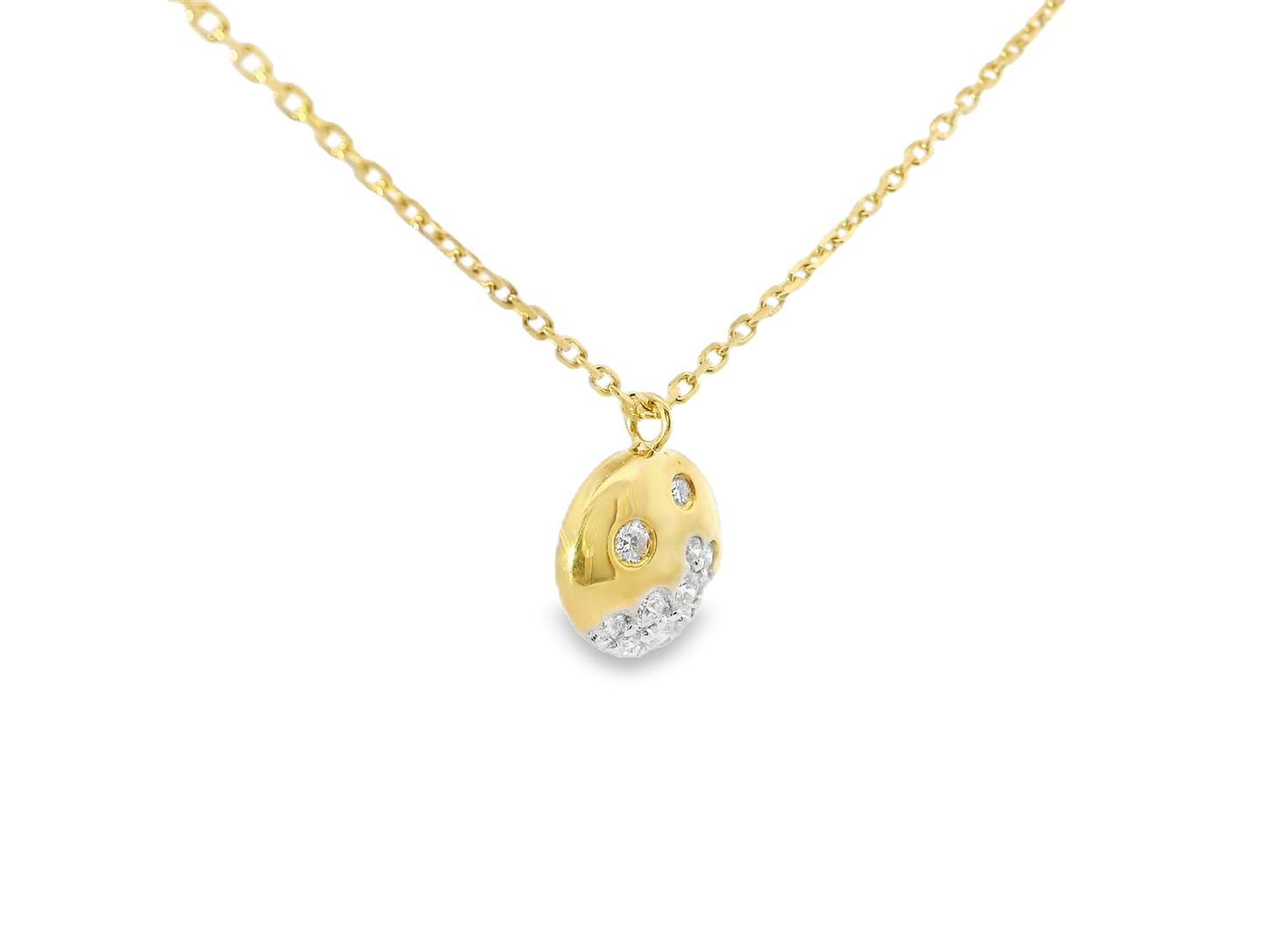 0.23CT Diamond Pendant 14k Yellow Gold