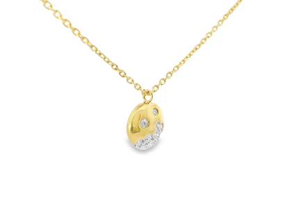 0.23CT Diamond Pendant 14k Yellow Gold