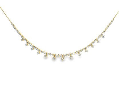 2.05Ct diamond Pendant 14k Yellow Gold