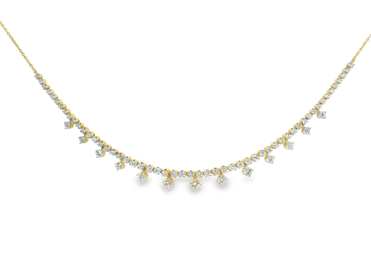 2.05Ct diamond Pendant 14k Yellow Gold