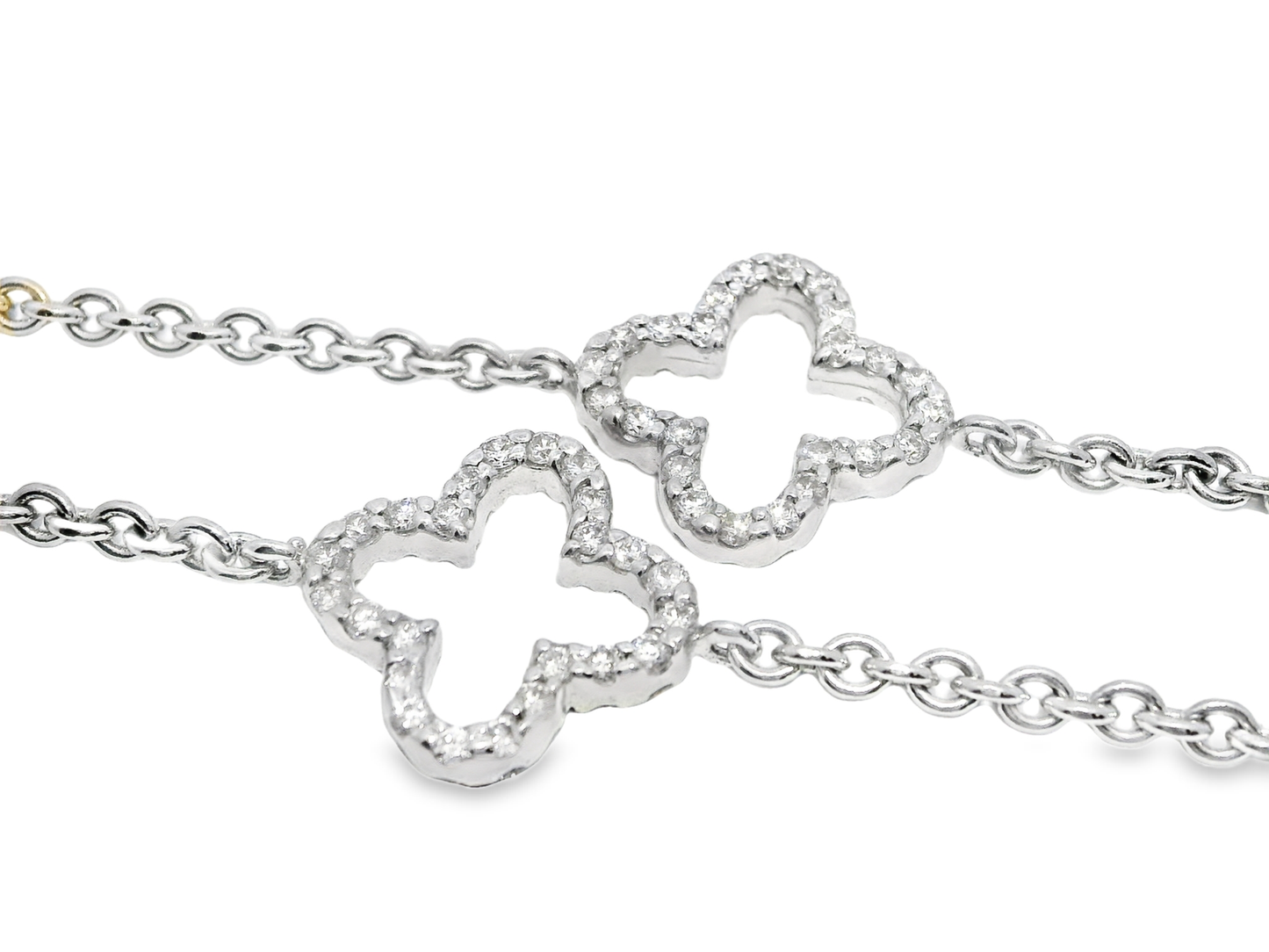 2.80CT Diamond Necklace 14k White Gold